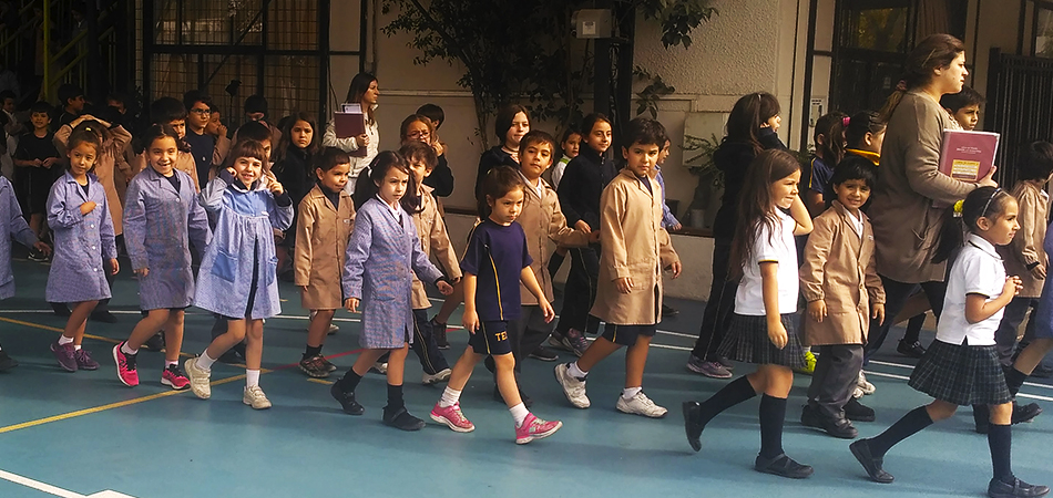 Se realizó simulacro de evacuación en todo el colegio